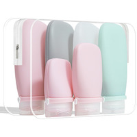 Wzsipod 6Pcs Leakproof Travel Size Toiletries Bottles Set - Leakproof Silicone Travel Bottles Tsa Approved, 3Oz+2Oz+1Oz Travel Toiletry Set For Shampoo, Lotion, Cream