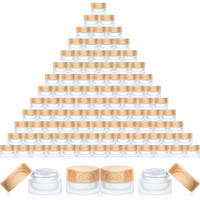 Geiserailie Glass Cosmetic Containers Empty Sample Jars With Leak Proof Lids Makeup Sample Containers For Lotion Cream Cosmetic(150 Pieces,5 Gram)