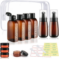 Cosywell Travel Bottles For Toiletries 10Pcs Tsa Approved Shampoo And Conditioner Bottles Leakproof Plastic Spray Bottle Refillable Travel Containers For Cream Lotion Rose Water
