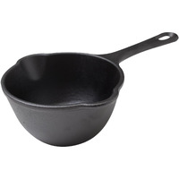 Victoria 0.5-Quart Cast Iron Saucepan, Small Cast Iron Melting Pot Seasoned With Flaxseed Oil, Made In Colombia, Black