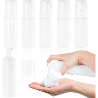 Foam Pump Bottle 150Ml/5 Oz Empty Plastic Foam Dispenser Pump Bottle Travel Large Refillable Bpa Free Lotion Bottles For Shampoo Shower Hand Soap Foaming (6 Pack) White