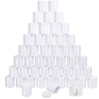 47Packs 8.8Oz (250 Ml) Plastic White Jars With Lids, Cosmetic Containers Jars With Wide-Mouth For Slime, Beads, Rhinestones, Sequins Cosmetics, Lotion, Cream, Ointments And More By Kuklipjim.