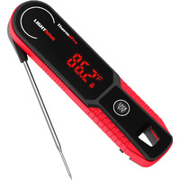 Thermopro Lightning 1-Second Instant Read Meat Thermometer, Kitchen Food Thermometer With Auto Wake/Sleep/180 Rotating Display, Waterproof Cooking Thermometer For Oil Deep Fry Smoker Bbq Grill