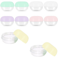 10 Pcs Travel Containers - Makeup Travel Containers(10Ml) Convenient Jars For Creams, Leak-Proof Accessories With Lid For Cosmetic Makeup Face Body Hand Cream