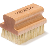 Clark's Cutting Board Scrub Brush - For Applying Food Grade Mineral Oil - Food Safe Wood Stain - Ideal For Wooden Butcher Blocks - Bamboo - Cast Iron - Countertops - Maple Construction - Food Safe