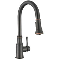 Aguastella As94Orb Oil Rubbed Bronze Kitchen Sink Faucet With Pull Down Sprayer Single Handle High Arc