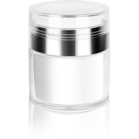 Airless Pump Jars Refillable Cosmetic Moisturizer Pump Botttles Travel Size For Cream, Gels And Lotion With Silicone Spatula (1.7Oz)