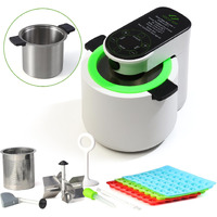 Vesicur Yeap Herbnifique 3-In-1 Decarboxylator & Oil Infuser & Gummy Maker Machine With Mixing Function, Tincture Maker, Herbal Recipe Book Included (White)