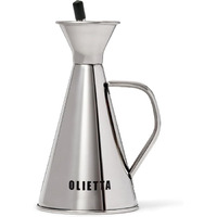 Olietta Olive Oil Dispenser Bottle Stainless Steel Non Drip Leak Proof No Mess Vinegar Pourer & Kitchen Drizzler 8.5 Oz 250Ml 0.25 Litre Great For Pouring & Drizzling Easy To Clean & Leakproof