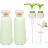 Umetass 6.7Oz Travel Shampoo Bottle With Flip Cap, Refillable Plastic Pump Bottles Dispenser For Soap, Shampoo, Lotions, Liquid Body Wash, Creams And Massage Oil (2Pack, 6.7Oz/200Ml)