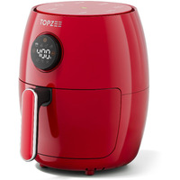 Small Compact Air Fryer, 2.1Qt, 4-In-1 Small Mini Airfryer, Bake, Roast, Reheat, 98% Less Oil, Adjustable Temperature Control W/ 12H Timer, Quiet, Nonstick & Dishwasher Safe Basket, Bpa-Free, Red