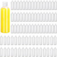 Kuklipjim 80 Pack 4 Oz Plastic Bottles With White Top Caps, Clear Empty Bottles, Cosmetic Containers For Lotion And Shampoo, Travel-Friendly Bottles, Bpa-Free For Liquids And Personal Care