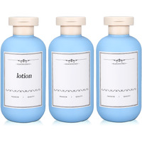 Umetass 3 Pack Travel Shampoo Bottle, Empty Plastic Squeeze Bottles 6.8Oz With Flip Cap, Lotion Container For Toiletries Travel Size Shampoo And Conditioner