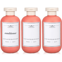 Umetass 3 Pack Travel Shampoo Bottle, Empty Plastic Squeeze Bottles 6.8Oz With Flip Cap, Lotion Container For Toiletries Travel Size Shampoo And Conditioner