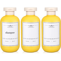 Umetass 3 Pack Travel Shampoo Bottle, Empty Plastic Squeeze Bottles 6.8Oz With Flip Cap, Lotion Container For Toiletries Travel Size Shampoo And Conditioner