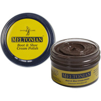 Meltonian Cream Shoe Polish - Boot Polish, Leather Shoe Polish Oil Based With Beeswax - Restores & Protects, 60+ Colors, Dusky Brown