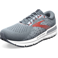Brooks Men's Addiction Gts 15 Supportive Running Shoe - Grey/Ebony/Chili Oil - 9.5 Narrow