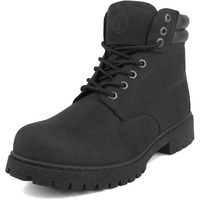 Jacata Men's Water Resistant Leather Work Boot Rubber Sole Construction Oil Resistant Utility Industrial Boots(Size 10.5)