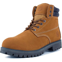 Jacata Men's Water Resistant Leather Work Boot Rubber Sole Construction Oil Resistant Utility Industrial Boots (Brown Size 10.5)