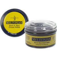 Meltonian Cream Shoe Polish - Boot Polish, Leather Shoe Polish Oil Based With Beeswax - Restores & Protects, 60+ Colors, Charcoal Grey