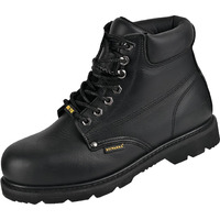 Boiwanma Work Boots For Men, Steel Toe, Leather, Oil, Slip And Heat Resistant Heavy Duty Wide Industrial & Construction Safety Boots, Us 14W