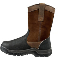 Carhartt Mens 11In Wellington Waterproof Metguard Comp Toe Industrial Boot, Brown Oil Tan/Black Coated, 8.5 Wide Us
