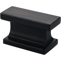 Alzassbg 15 Pack Oil Rubbed Bronze Cabinet Knobs, 1.46 Inch(37Mm) Rectangle Kitchen Hardware Knobs For Cabinets And Drawers Al6061Orb