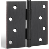 Goldenwarm Interior And Exterior Door Hinges Oil Rubbed Bronze Door Hinges 4 Inch X 4 Inch With Square Corners,6 Pack