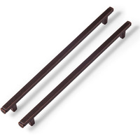 Goo-Ki 6 Pack 10 In (256Mm) Hole Center Cabinet Pulls Antique Oil Rubbed Bronze Zinc Alloy Kitchen Drawer Pulls Drawer Handles 11-4/5 Inch Length 1814-Agt-256