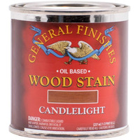 General Finishes Oil Based Penetrating Wood Stain, 1/2 Pint, Candlelight
