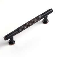 Sorwduerm 10 Pack 3.78 Inch(96Mm) Oil Rubbed Bronze Cabinet Handles Knurled Kitchen Cabinet Pulls Cupboard Kitchen Hardware Drawer Pulls Dresser Handles