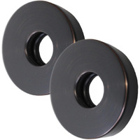 Corla 2Pc Shower Arm Flange 2.5    Round | Modern Universal Escutcheon Replacement Cover Plate (Oil Rubbed Bronze)
