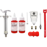 Bleedzone Pro Brake Bleed Kit For Zoom Hydraulic Brakes - Complete Mtb Brake Bleed Kit With 2 Bottles Of Mineral Oil, 20Ml Polycarbonate Syringe, Adapters & Tools For Zoom Bike Brake Bleed Kit