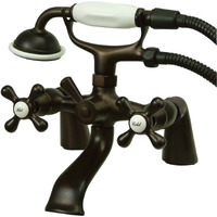 Kingston Brass Ks267Orb Kingston Clawfoot Tub Faucet With Hand Shower, Oil Rubbed Bronze