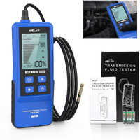 Transmission Fluid Tester Kit Gasoline & Diesel Gearbox Oil Diagnostic Tool High-Precision Diagnostic Analysis Tool With 31.5In Probe Transmittance/Temperature Testing, 2.8In Display (4 Batteries)