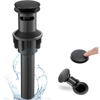 Hoigy Oil Rubbed Bronze Pop Up Drain For Bathroom Sink, High Sealing Bathroom Sink Drain, Bathroom Sink Pop Up Drain With Anti-Clogging Stopper & Overflow For Farmhouse, No Leaks