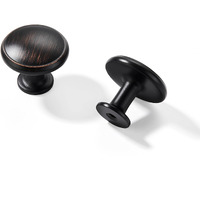 Dosoye 10 Pack Oil Rubbed Bronze Cabinet Knobs Drawer Knob Kitchen Hardware - Single Hole Cabinet Knobs Kitchen Cabinet Pulls For Closet Wardrobe Dresser Cupboard