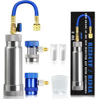 Gallopmax R1234Yf & R134A Ac Oil Dye Injector Kit With 2 Snap Quick Couplers 2 Oil Checkers 2Oz Measuring Cup