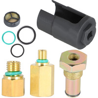 Labwork 6.0 High Pressure Oil Pump Ipr Valve Air Test Fitting Tool Oil Rail Adapters Leak Test Kit And Ipr Valve Socket With Seal Kit Replacement For Ford 6.0L Engine