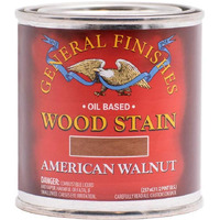 General Finishes Oil Based Penetrating Wood Stain, 1/2 Pint, American Walnut