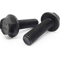 (250 Pieces) M14-1.5X40 Class 10.9 Fine Thread Hex Flange Bolts Screws Unf Fine Full Threads Phos & Oil