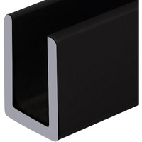 Brixwell Sdcd380Rb-Ccp23-Xcp50 Oil Rubbed Bronze 3/8"" Fixed Panel Shower Door Deep U-Channel - 23"" Length - Pack Of 50