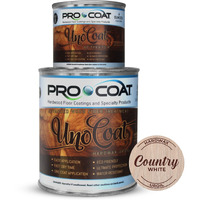 Unocoat Hardwax Uroil With Activator - Made In Usa, Advanced Wood Grain Treatment For Indoor Applications, Urethane-Modified Hard Wax Oil, For Any Wood Species-1 Pint (16Oz / 473Ml) - Country White