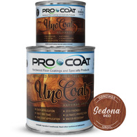 Unocoat Hardwax Uroil With Activator - Made In Usa, Advanced Wood Grain Treatment For Indoor Applications, Urethane-Modified Hard Wax Oil, For Any Wood Species-1 Pint (16Oz / 473Ml) - Sedona Red