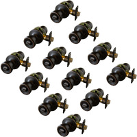 Design House 12-Pack Terrace 6-Way Universal Privacy Door Knob For Bedrooms And Bathrooms, Fits Standard Doors, Oil Rubbed Bronze, 190694