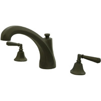 Kingston Brass Ks4325Hl Roman Tub Faucet, 8-Inch Adjustable Center, Oil Rubbed Bronze