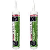 Rocky Mountain Goods All Purpose Painters Caulk White 10.1 Oz - Acrylic Latex Caulk Is Paintable Caulk For Both Latex/Oil Based Paint - Tight Waterproof Seal For Windows And Doors (2)