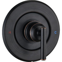 Replacement For Moen Gibson Posi-Temp Pressure-Balancing Valve Only Shower Faucet Trim Kit (Valve& Catridge Not Inclued), Volume And Temperature Control Level Handle, Oil Rubbed Bronze