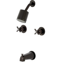Kingston Brass Kbx8145Zx Millennium Tub And Shower Faucet, 7.31 X 8 X 72, Oil Rubbed Bronze