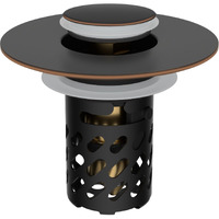 Ifealclear All Metal Bathroom Sink Stopper, Pop Up Sink Drain Strainer With Removable Stainless Steel Filter Basket, Universal For 1.1""-2.36"" Sink, Brass Bounce Core, Hair Catcher, Oil Rubbed Bronze